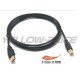 USB 2.0 AMBM Cable for Printer and Scanner w/Nylon Gold-Plated, 6FT